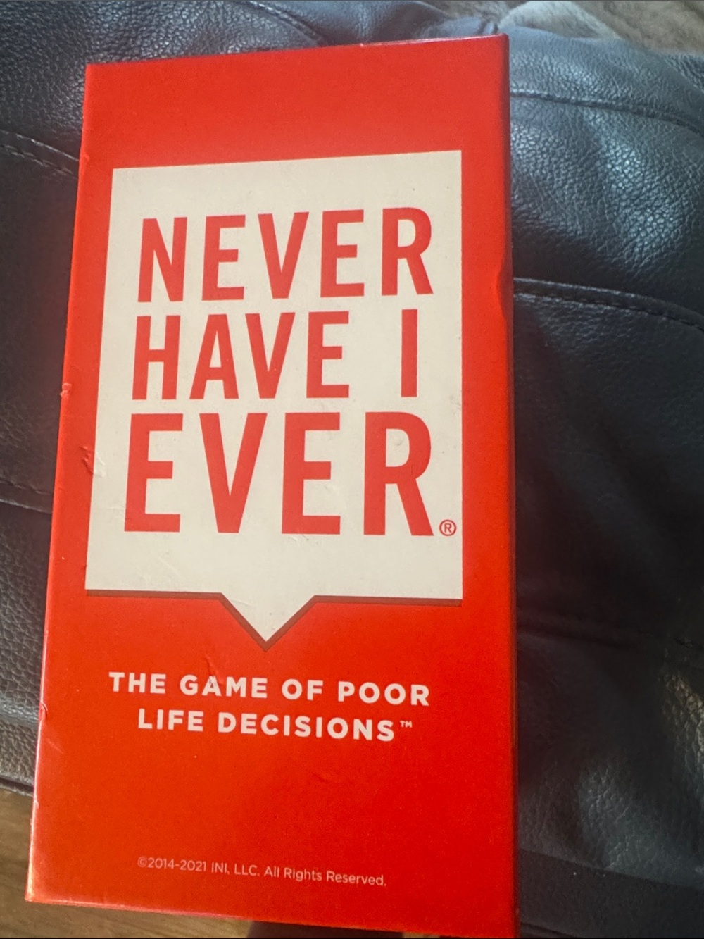 Never Have I Ever Party Game - Red